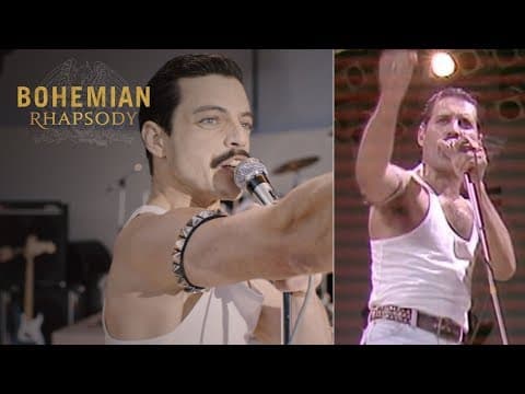 Bohemian Rhapsody | Live Aid Side by Side: "We Will Rock You"  | 20th Century FOX